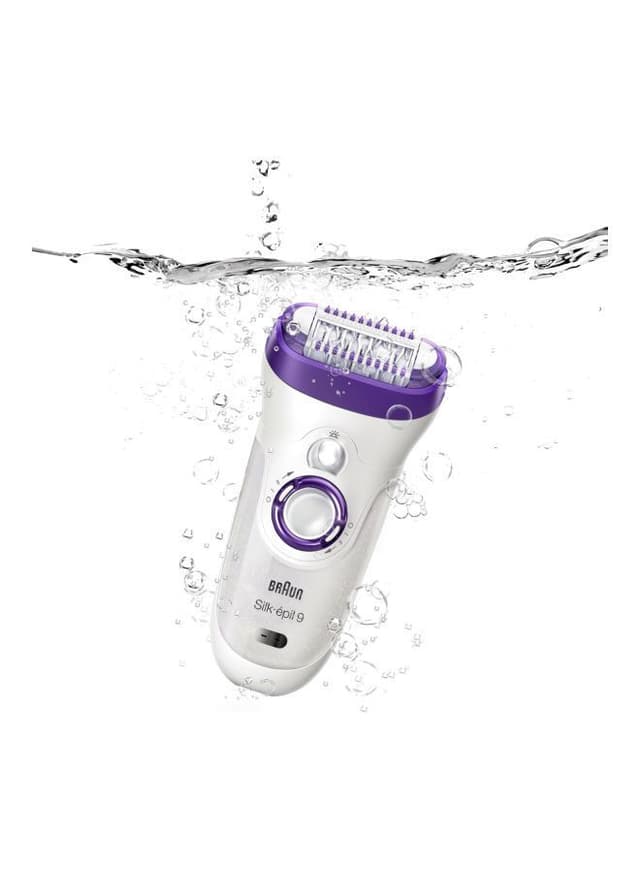BRAUN Silk Epil Epilator With Facial Cleanser White/Purple