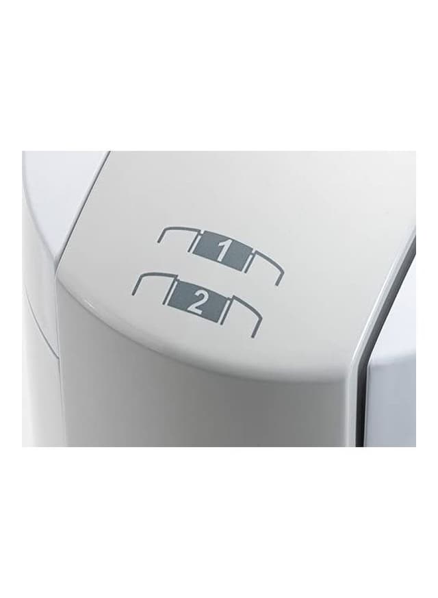 فرامة لحمة وخضار وعاء زجاجي وشفرات رباعية 400 وات من كينوود لون شفاف وأبيض Kenwood Chopper With Mincer Grinder Function Glass Bowl And Quad Blade 400 W Ch 550 White/Clear