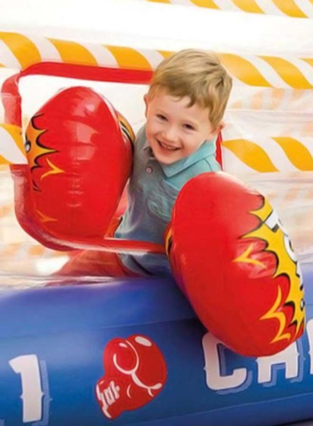 INTEX Jump O Lene Inflatable Bouncer Boxing Ring 89x89x43inch - SW1hZ2U6MjUzMTU2