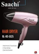 Saachi Professional Hair Dryer Light Pink/Black