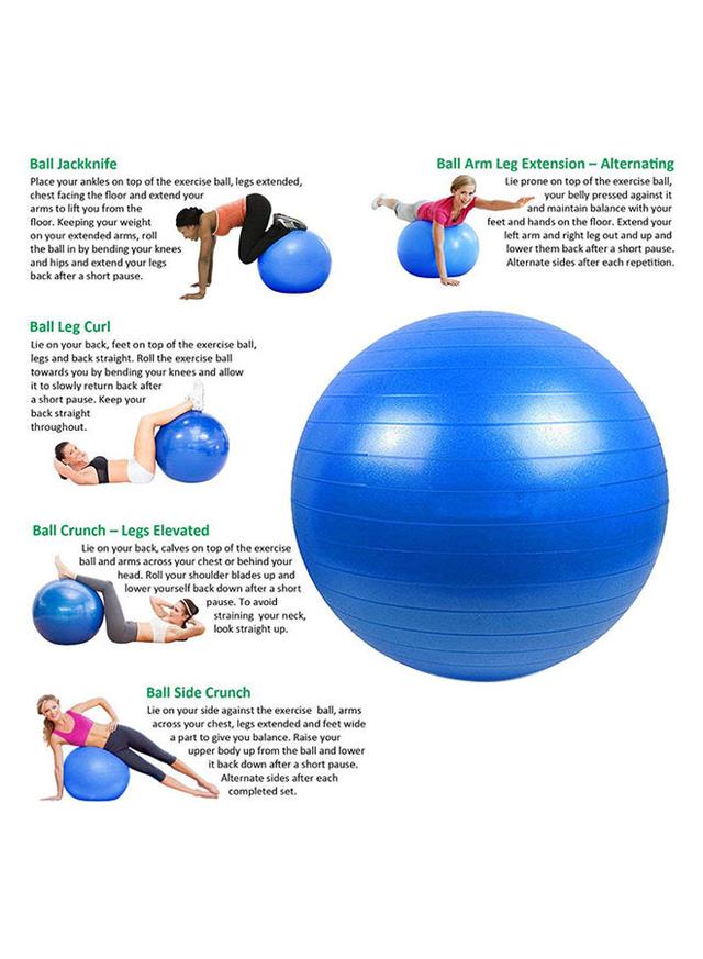 Order SkyLand Yoga Ball With Air Pump Blue/Yellow 75centimeter Now!