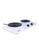 ClikOn Electric Corded Double Hot Plate Ck4353 White/Black - SW1hZ2U6MjU3ODkw