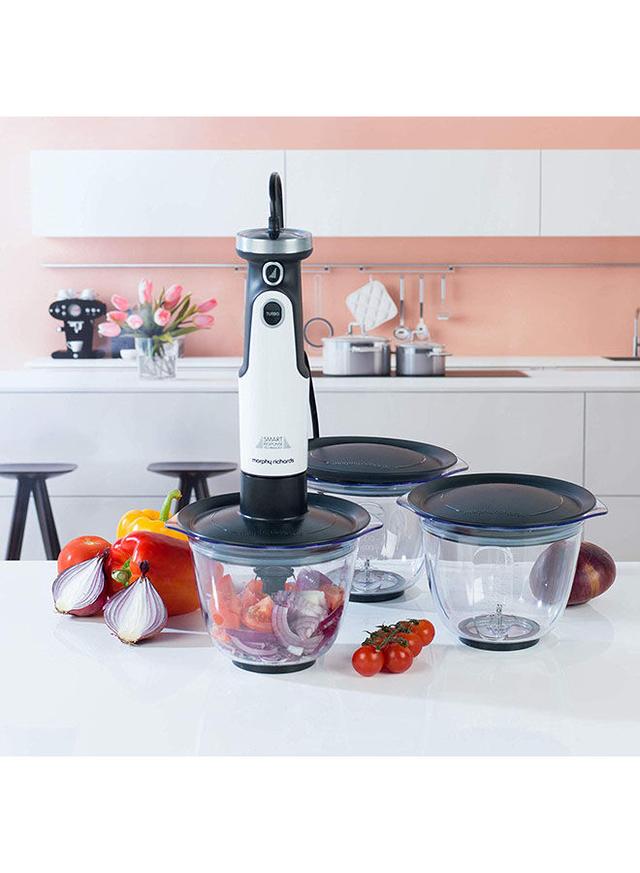 morphy richards Handheld Blender Prep Set 402053 White/Black/Clear