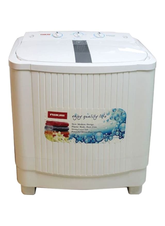 غسالة نصف أتوماتيكية حوضين بسعة 7 كجم Nikai - Washing Machine - 263799