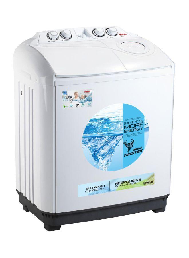 NOBEL Twin Tub Semi Automatic Washing Machine 10 kg NWM1001 White
