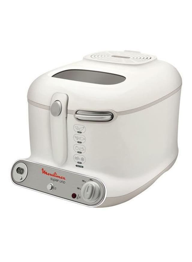 قلاية هوائيه 2.2 لتر 1650 واط أبيض مولينكس Moulinex Deep Fryer 2.2l 1650w 2.2 L 1650 W Am302127 White