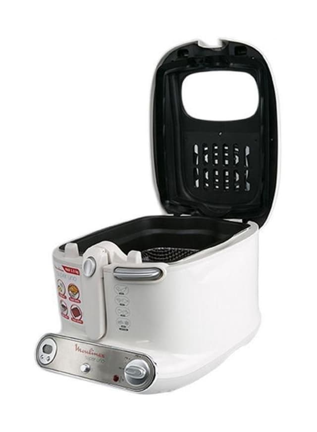 قلاية هوائيه 2.2 لتر 1650 واط أبيض مولينكس Moulinex Deep Fryer 2.2l 1650w 2.2 L 1650 W Am302127 White