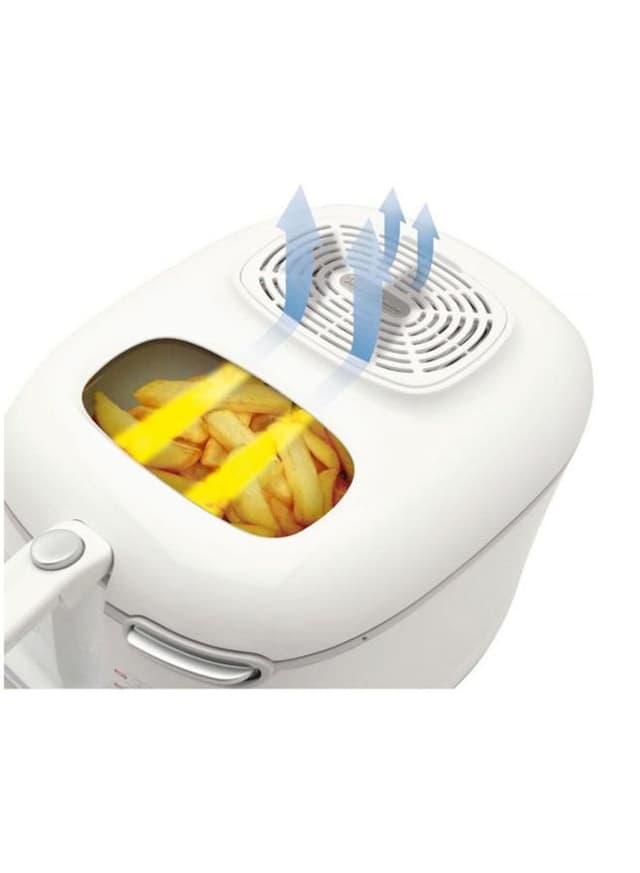 قلاية هوائيه 2.2 لتر 1650 واط أبيض مولينكس Moulinex Deep Fryer 2.2l 1650w 2.2 L 1650 W Am302127 White