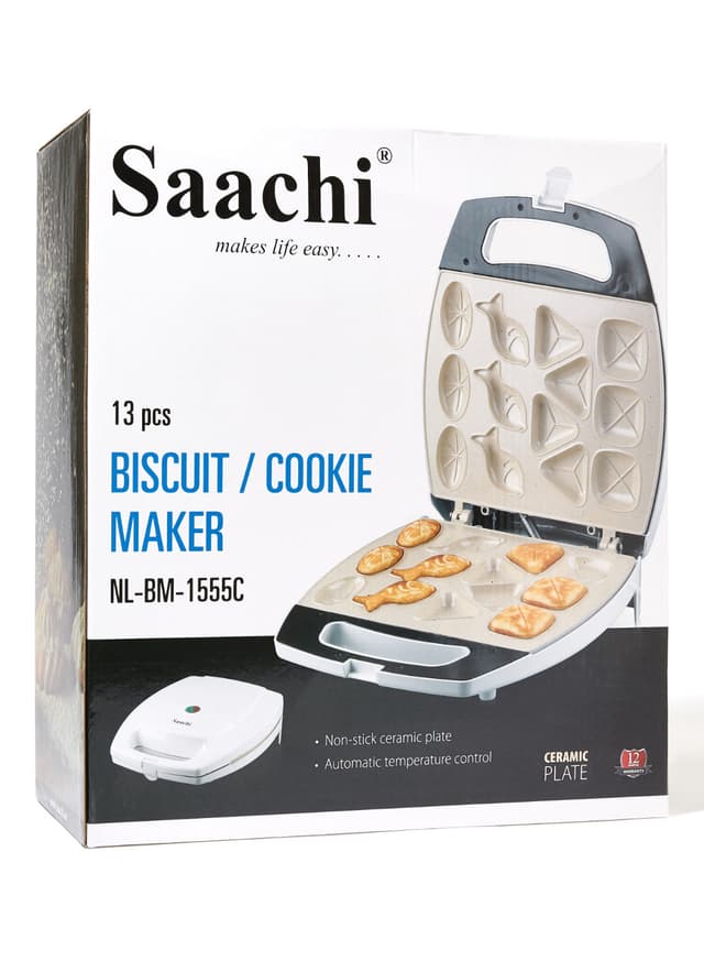 Saachi Portable Cookie Maker 1400W 1400 W NL BM 1555C WH White