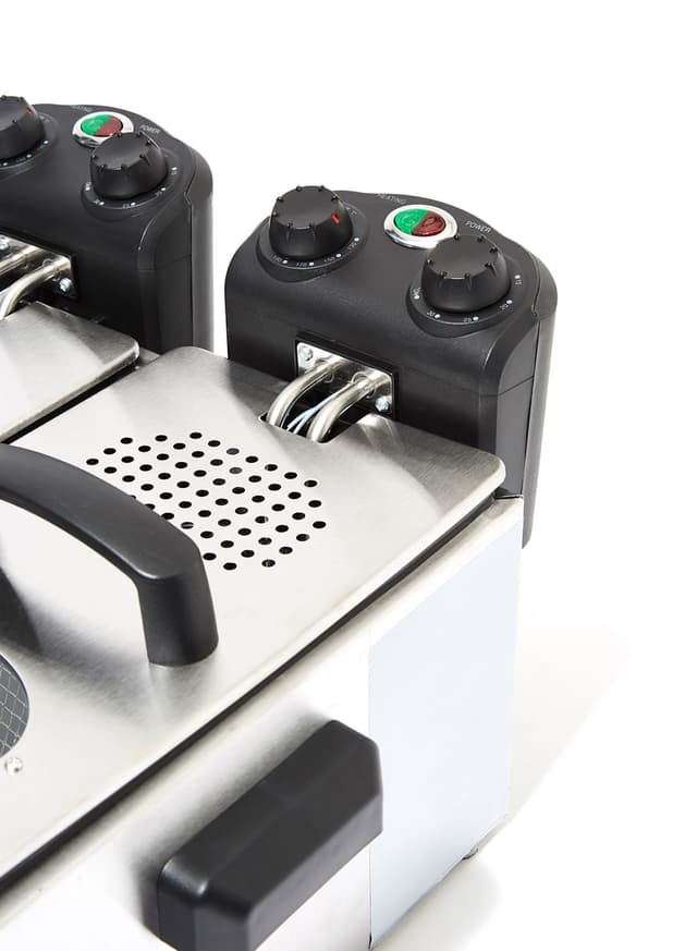 مقلاة كهربائية بحوضين للقلي 6 لتر Saachi - Deep Fryer