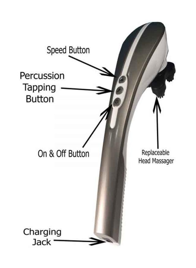 Skyland EM-4170 Cordless Deluxe Massager - Metallic Gray