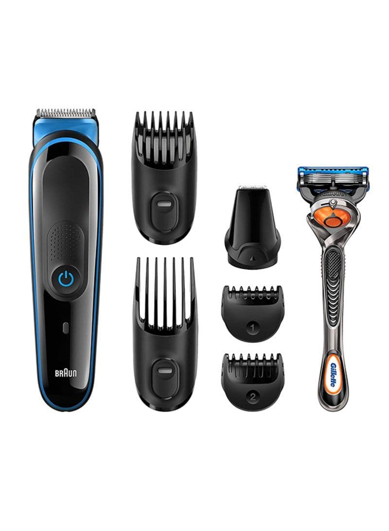 ماكينة حلاقة كهربائية ( للرجال ) - أسود BRAUN - Multi Grooming Kit 7-in-1 Face And Body Trimming