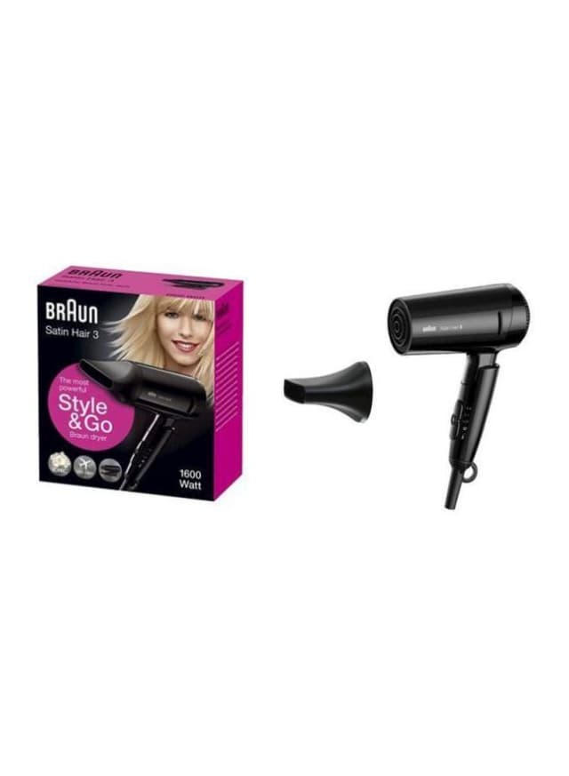 BRAUN Satin Hair 3 Hair Dryer Black 17.3 x 7.5 x 19.2centimeter
