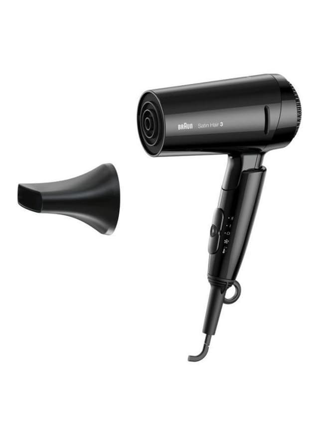 BRAUN Satin Hair 3 Hair Dryer Black 17.3 x 7.5 x 19.2centimeter