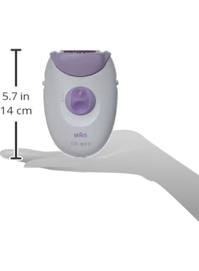 جهاز ازالة الشعر براون سيلك ابيل 3 3170 رأس تدليك دوار أبيض/أرجواني Braun White/Purple With Massage Cap Silk Epil Epilator 3 3170 Beauty Legs Epilator