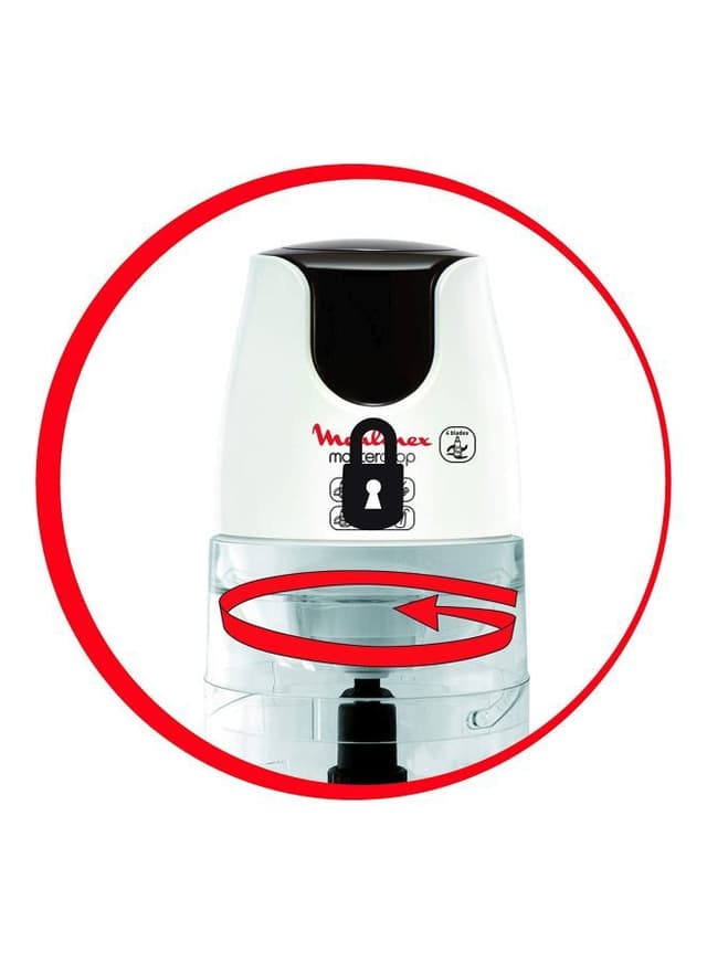 MOULINEX Chopper 4B Lades 500 W DJ450B27 White/Black/Clear