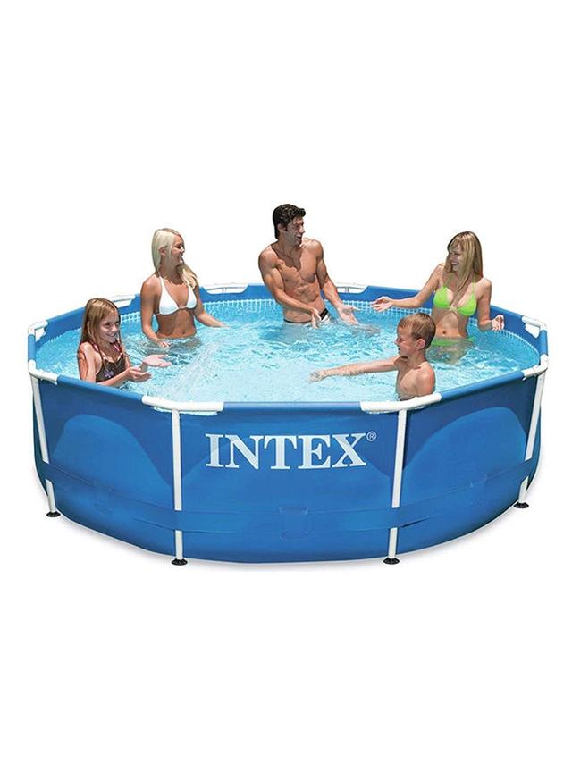 INTEX Metal Frame Pool Set 10Ft x 30In - SW1hZ2U6MjQ0NjU3