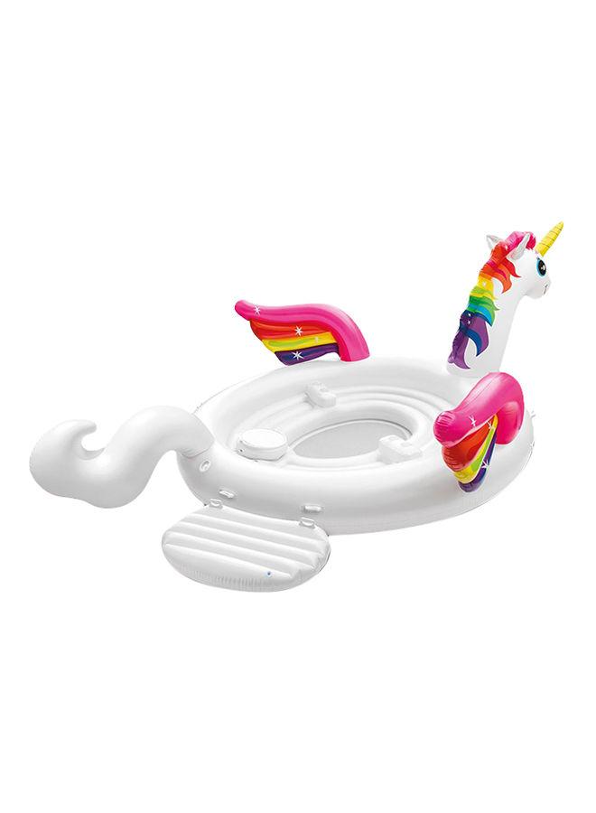 جزيرة عائمة قابلة للنفخ بتصميم طائر وحيد القرن كبير | Intex Unicorn Party Island Pool Floats