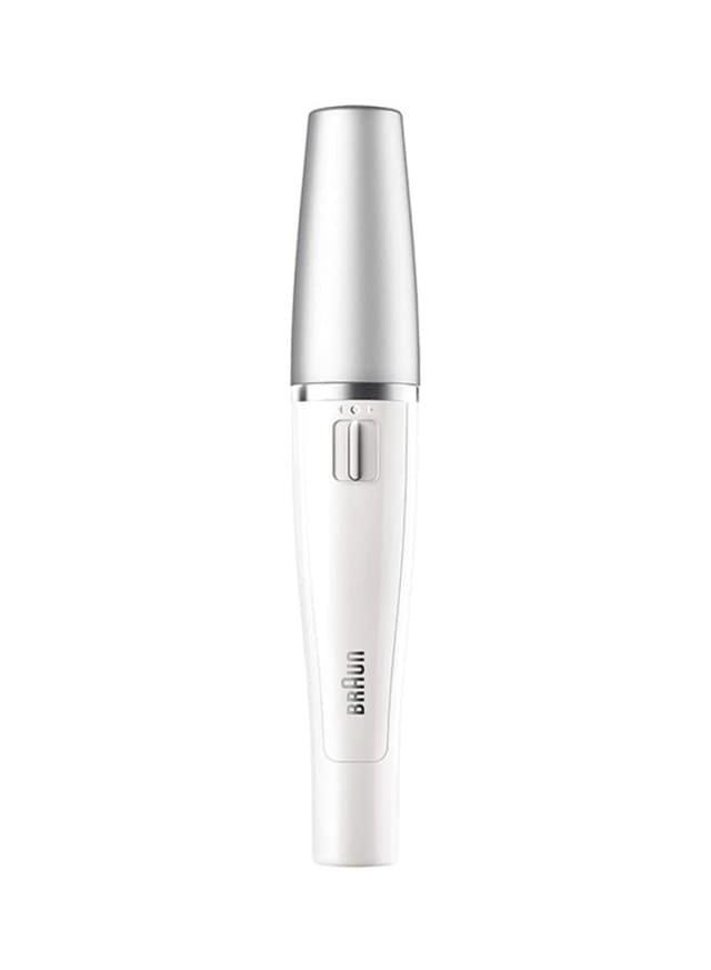 BRAUN Face 830 Premium Edition Facial Epilator And Cleansing Brush With Micro Oscillations White/Silver