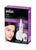 BRAUN Face 830 Premium Edition Facial Epilator And Cleansing Brush With Micro Oscillations White/Silver - SW1hZ2U6MjUxMTIx