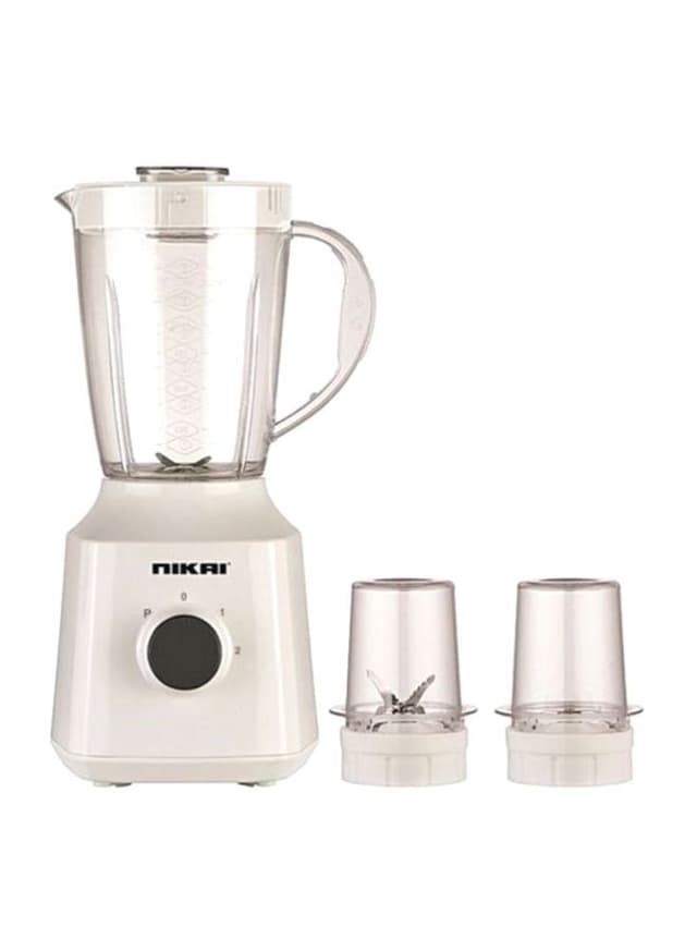 NIKAI 3 In 1 Electric Blender 1.5 l 300 W AQQE NB1900NA1 White/Clear