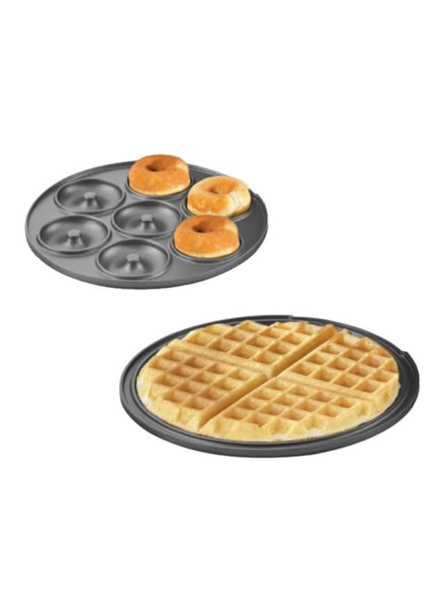 ماكينة صنع دونت براوني وافل 3 في 1 بقدرة 700 واط Donut Brownie Waffle Maker - Saachi