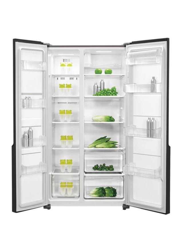 AFTRON Side by Side Refrigerator 680L AFRSBS2070GF 680 l AFRSBS2070GF Black - SW1hZ2U6MjM4MTE5