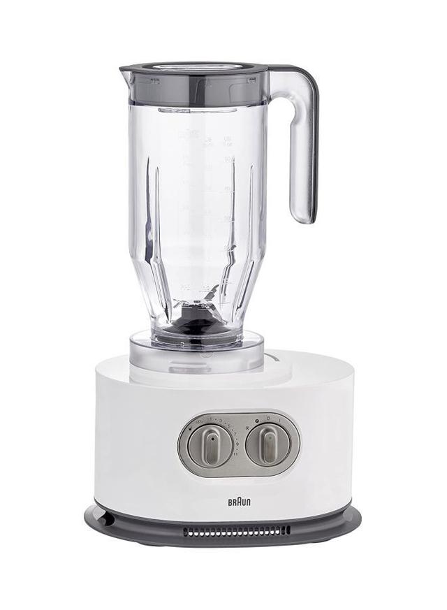 فرامة طعام كهربائية بقوة 1000 واط وسعة 2 لتر - أبيض BRAUN - Food Processor   FP5160WH
