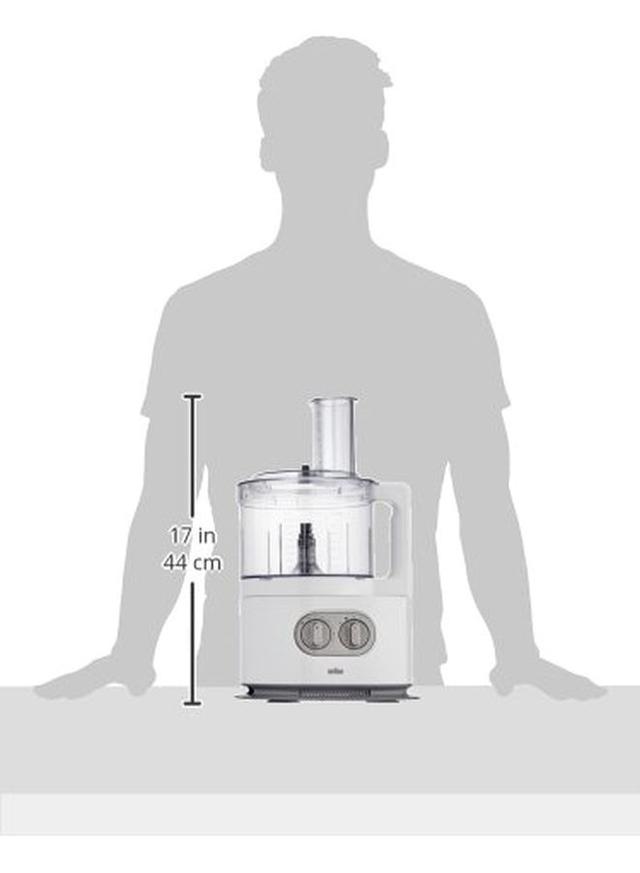 فرامة طعام كهربائية بقوة 1000 واط وسعة 2 لتر - أبيض BRAUN - Food Processor   FP5160WH