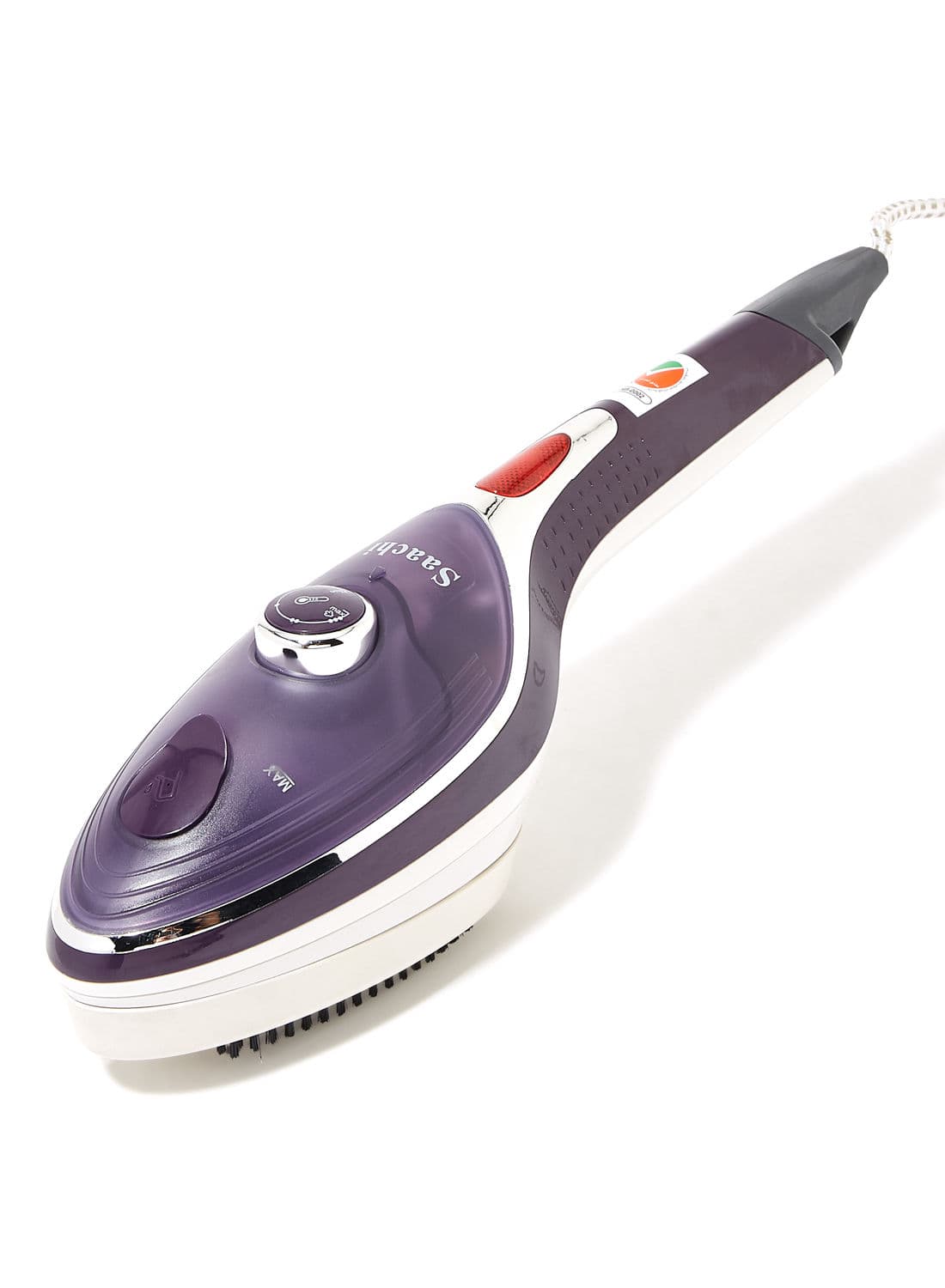 Saachi Handheld Electric Steam Iron With Ceramic Soleplate 1100 W NL IR 389C PP White/Purple