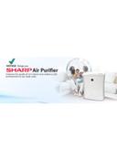 SHARP 3 Direction Plasmacluster Air Purifier With 2 Fans 51 W FP F30SAH White - SW1hZ2U6MjQzODM1