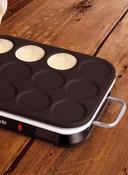 جهاز صنع البان كيك و الكريب 1600 واط Saachi - 2-in-1 Pancake And Mini Crepe Maker
