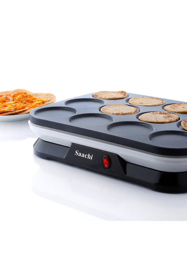 جهاز صنع البان كيك و الكريب 1600 واط Saachi - 2-in-1 Pancake And Mini Crepe Maker