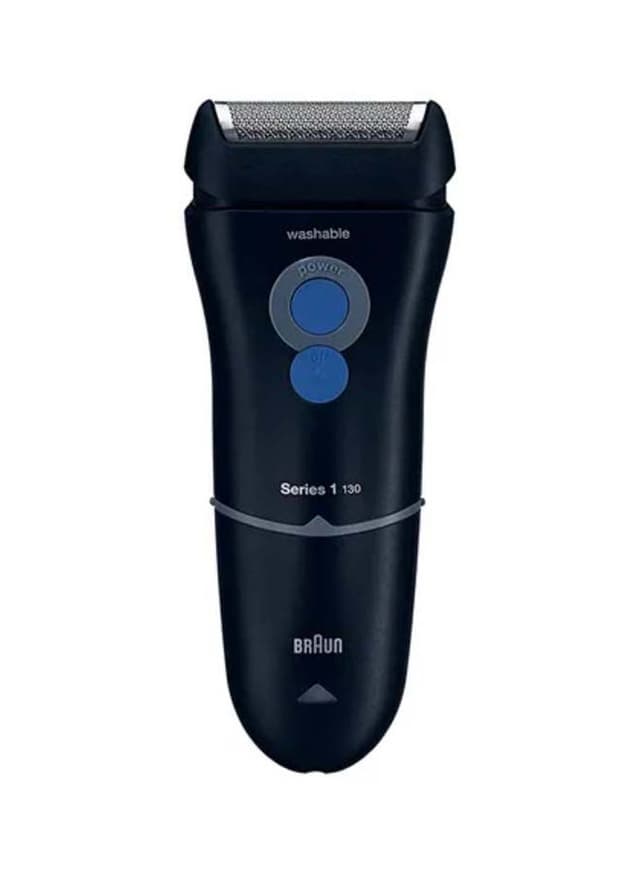 ماكينة تنعيم ذقن قابلة للشحن أسود وأزرق براون Braun Black/Blue Waterproof Hair Shaver