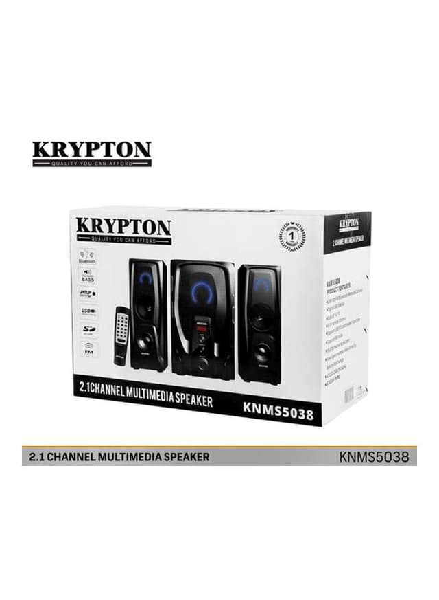 Krypton 2.1 Channel Multimedia Speaker System KNMS5038 Black