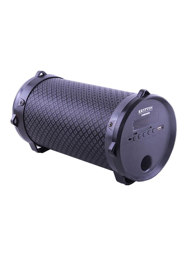 Krypton Rechargeable Portable Bluetooth Speaker Black