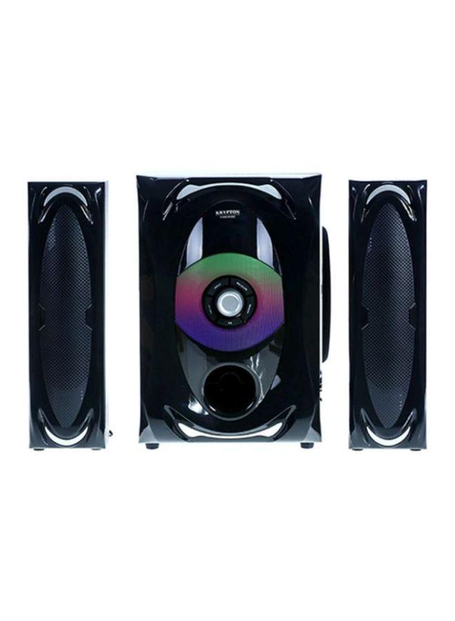 Krypton 2.1 Channel Multimedia Speaker System Black