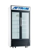 ثلاجة بابين زجاجيين بسعة 560 لتر  AFTRON Showcase Chiller 240 W AFSC560F White/Black