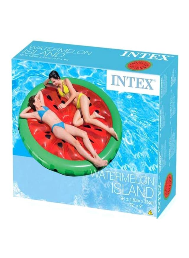 عوامة سباحة على شكل البطيخ  Juicy Watermelon Island Pool Float
