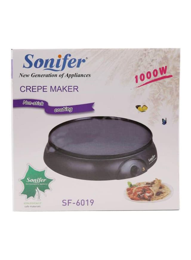 ماكينة الكريب الكهربائية بقوة 1000 واط Electric Crepe Maker - Sonifer