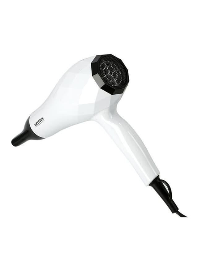 Krypton Powerful Hair Dryer Concentrator   Salon Quality with Cool Shot Function White/Black 23x9.8x27.8cm