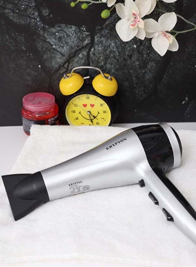 مجفف الشعر بتقنية كول شوت 2400 واط 3 درجات حرارة وسرعتين كريبتون Krypton hair dryer
