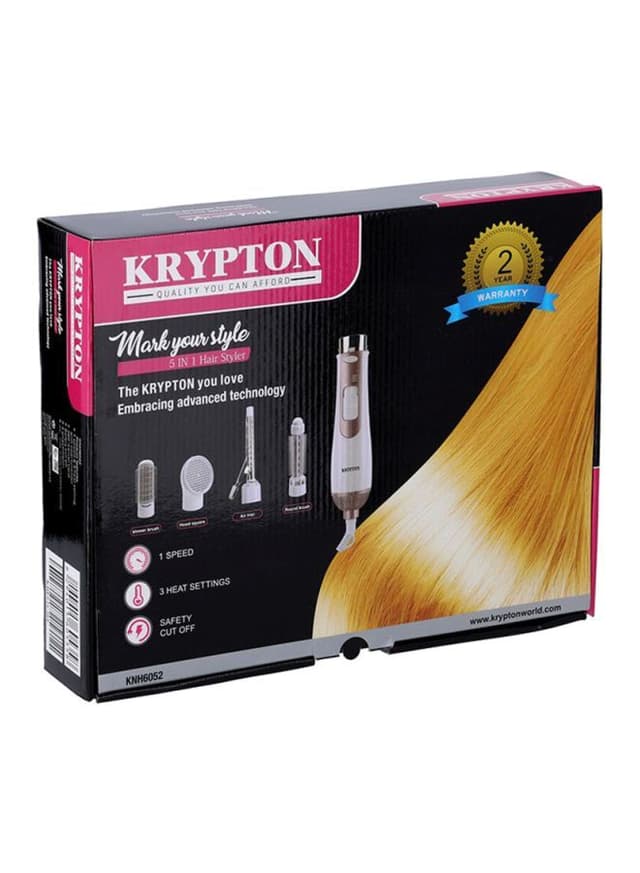 Krypton 5 In 1 Hair Styler Kit White/Copper/Black