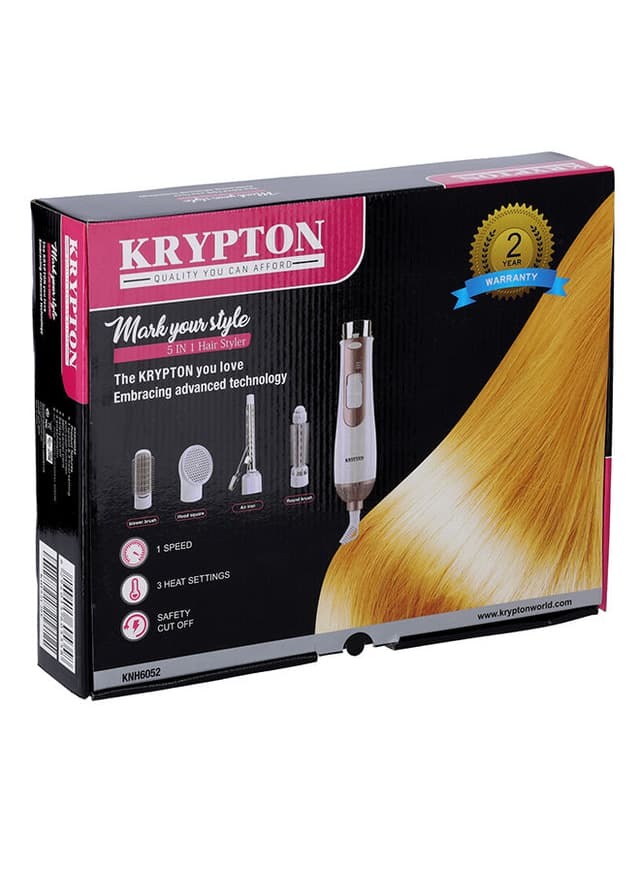 Krypton 5 In 1 Hair Styler Kit White/Copper/Black