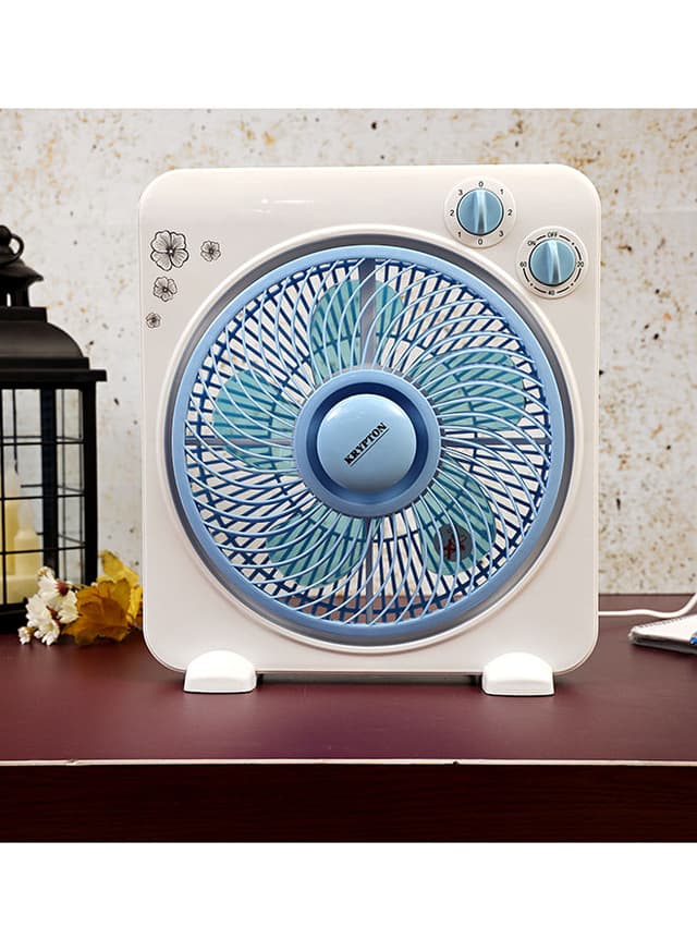 مروحة 10 بوصة - KRYPTON - Powerful Personal Desk Box Fan - 45W