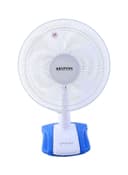 Krypton Table Fan 3 Speed Settings With Oscillating/Rotating And Static Feature 60 W KNF6026 White/Blue
