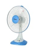 Krypton Table Fan 3 Speed Settings With Oscillating/Rotating And Static Feature 60 W KNF6026 White/Blue