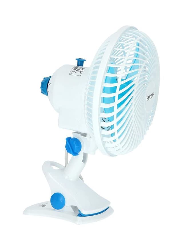 Krypton Table Fan 2 Speed Settings With Oscillating/Rotating And Static Feature 20 W KNF6035 White/Blue - 144053