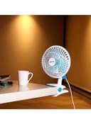 Krypton Table Fan 2 Speed Settings With Oscillating/Rotating And Static Feature 20 W KNF6035 White/Blue - 144058