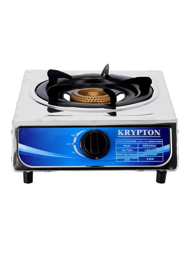 Krypton Stainless Steel Gas Stove With One Burner KNGC6044 Silver